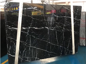 Nero Marquina, Black Marquina Marble Slab