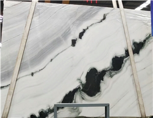 Panda White Marble Bookmatch Slabs