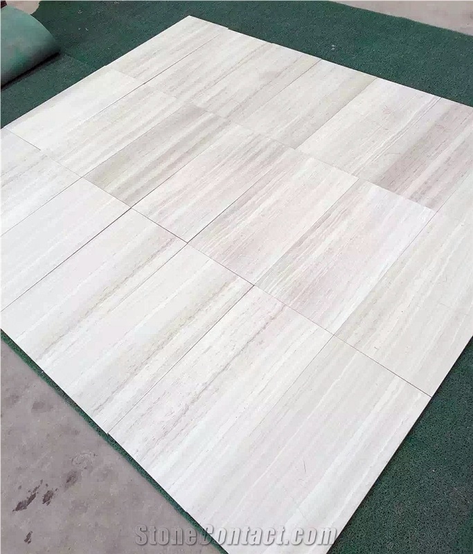 White Wooden Marble Tile