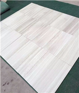 White Wooden Marble Tile