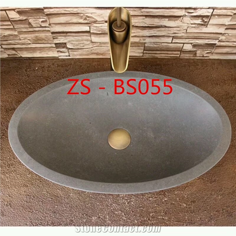 Zs - Bs055 Bathroom Kitchen Basalt Basin Sink