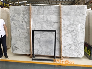 China Arabescato Bianco white marble slabs tiles