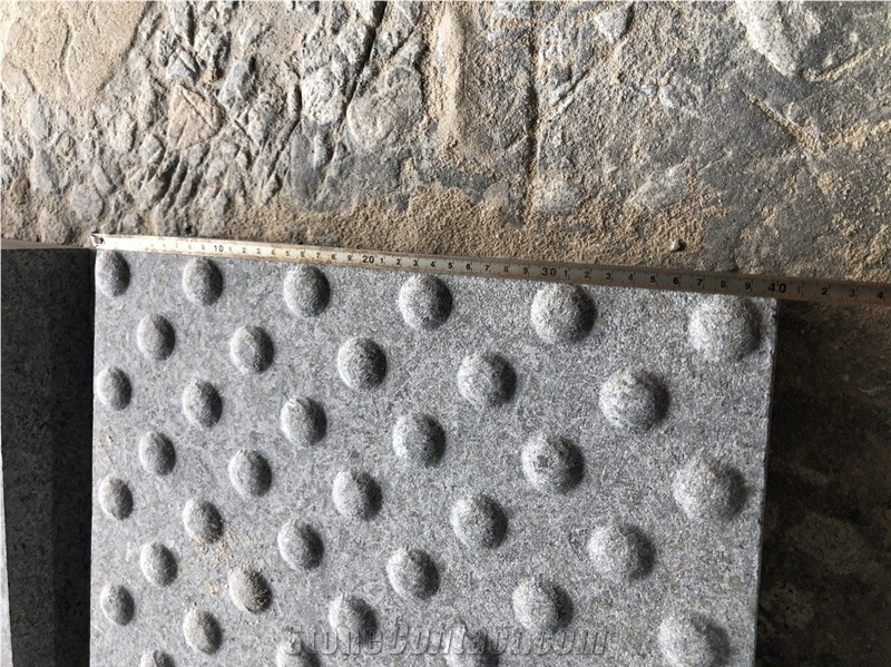 Angola Black Granite Blind Paving Stone Tactile