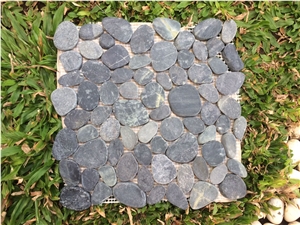 Black Stone Pebbles Mosaic Bali Pebbles Tile