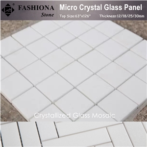 Crystallized WhiteThassos Glass Mosaic