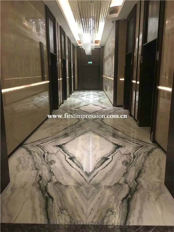 Cheap China Panda White Marble Tiles for Floor
