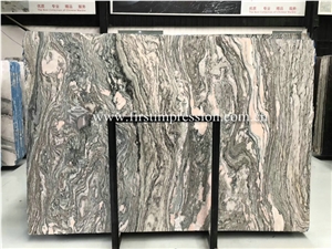 New Polished Water Cloudy Grey Marble Slabs