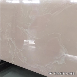 Alabaster Pink Wall Panel Artificial Stone Tiles