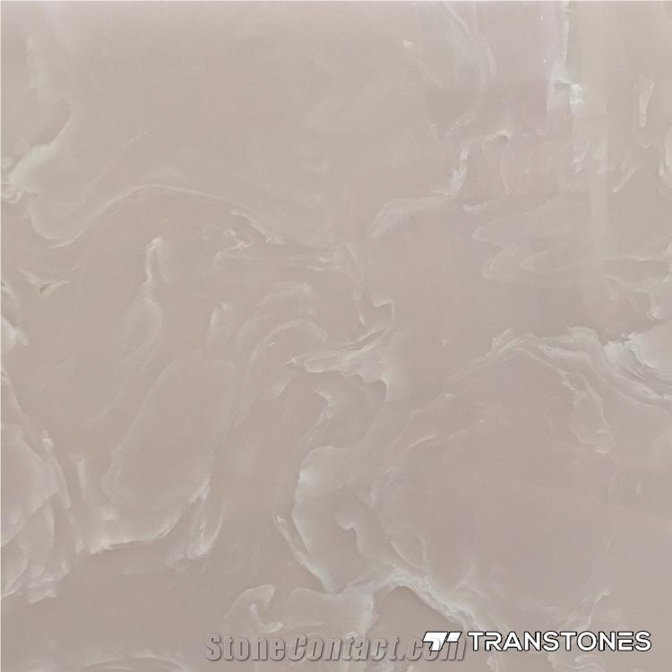 Alabaster Pink Wall Panel Artificial Stone Tiles