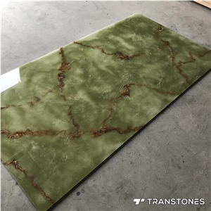 Alabaster Sheets Green Faux Stone Wall Tiles