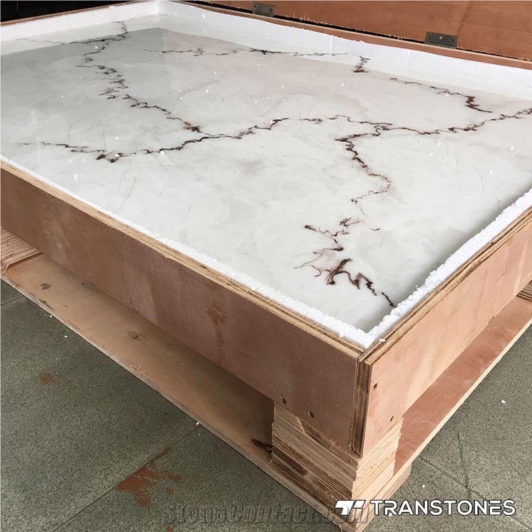 Artificial White Stone Sheet for Interior Walls