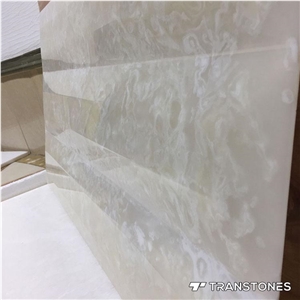 Backlit Artificial Alabaster Panel Sheet for Home Interior