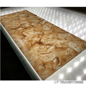 Faux Backlit Stone Artificial Alabaster Wall Panel