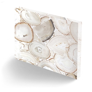 High Quality Natural Luxury White Agate Slab