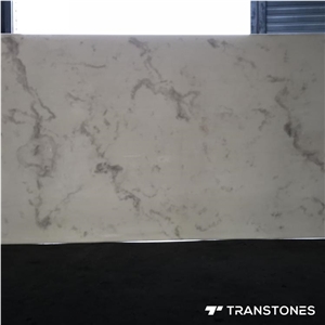 Polished Clear Wall Resin Panel Textured Stone