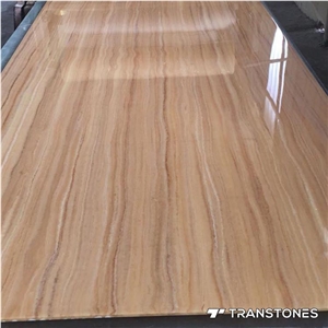 Translucent Artificial Stone Wooden Color Panel