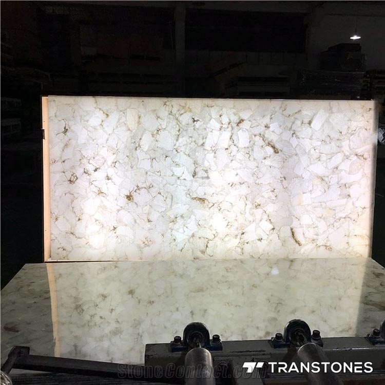 Translucent Artificial Wall Panel Natural Onyx