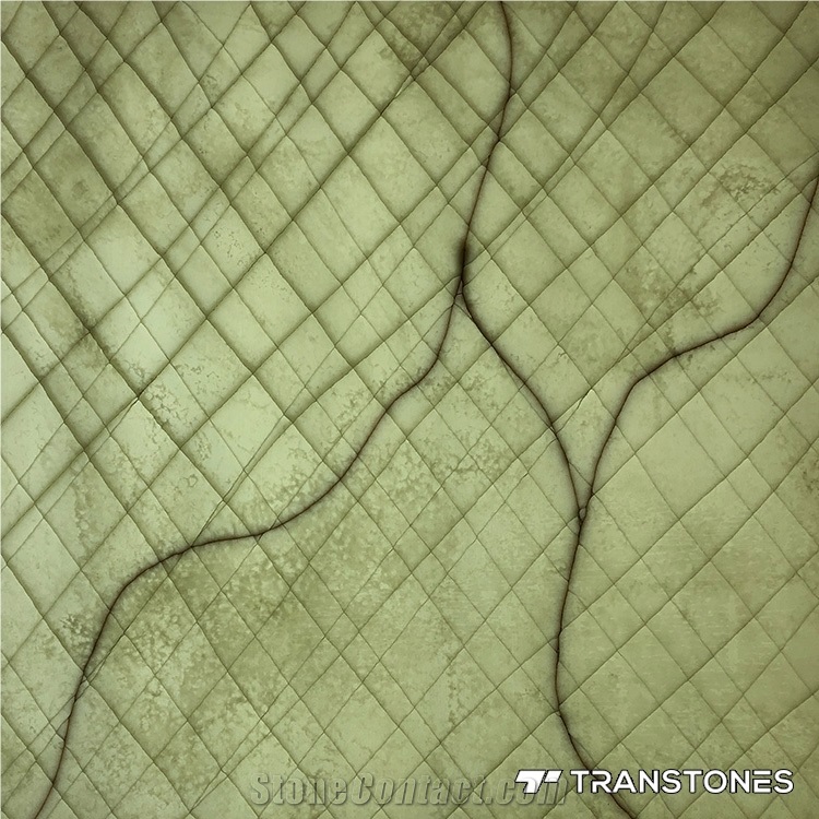Translucent Artificial Wall Tiles Stone Slab