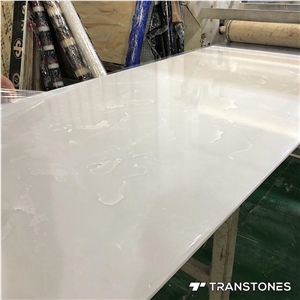 Transtones White Artificial Alabaster Stone Sheet Wall Panel