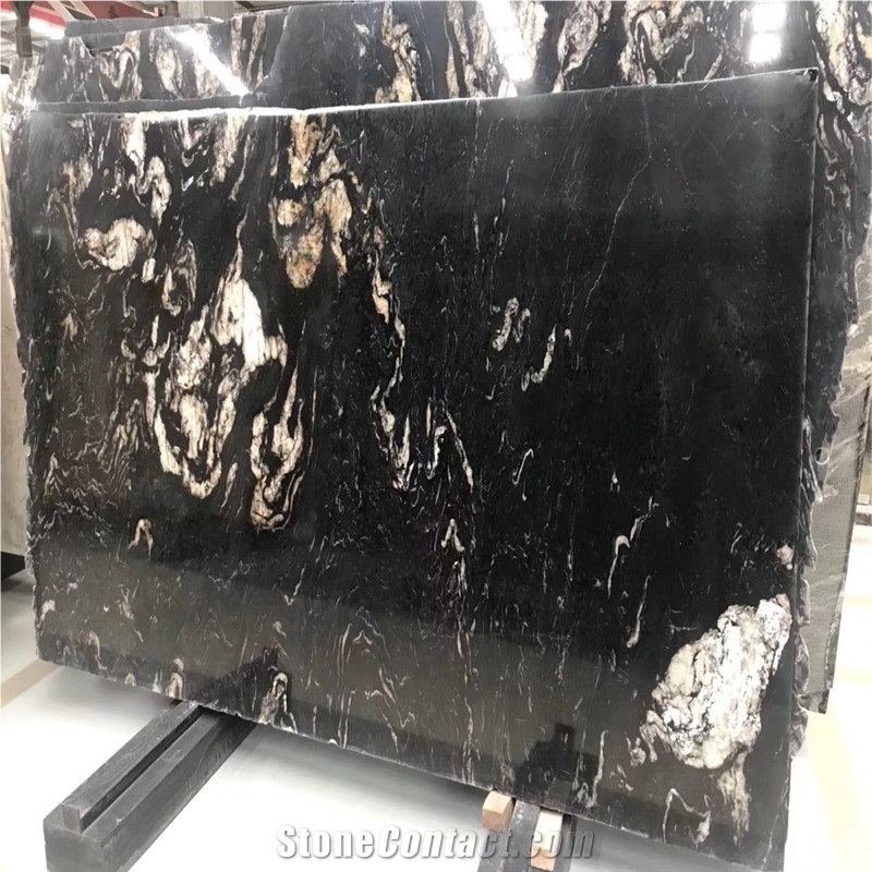 Black Cosmic Granite 2Cm And 3Cm Thick Big Slabs from China ...