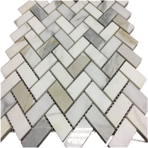 Calacatta Gold Marble Mosaic Tile