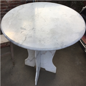 Guangxi White Marble Top Coffee Table
