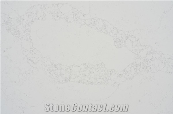 Artificial Stone Slab White Engineered Quartz Slab
