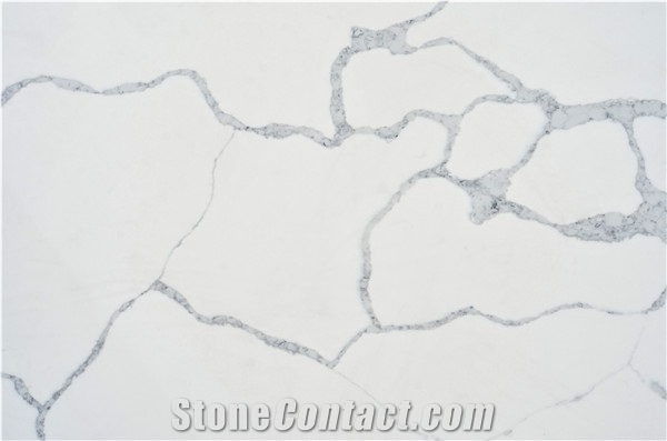 Cheap Artificial Calacatta White Quartz Stone