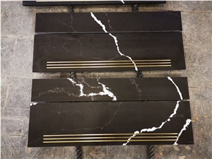 Nero Marquina Quartz Tiles&Slabs Flooring&Walling
