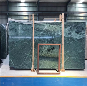 Taiwan Empress Green Marble Slab For Floor Tiles