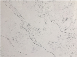 White Artifical Stone Quartz,Sparkle Carrara White