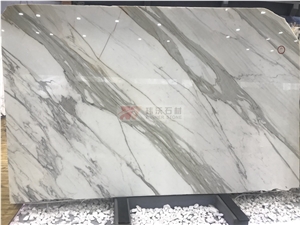 Calacatta Gold Marble Book Matching Polished Slabs