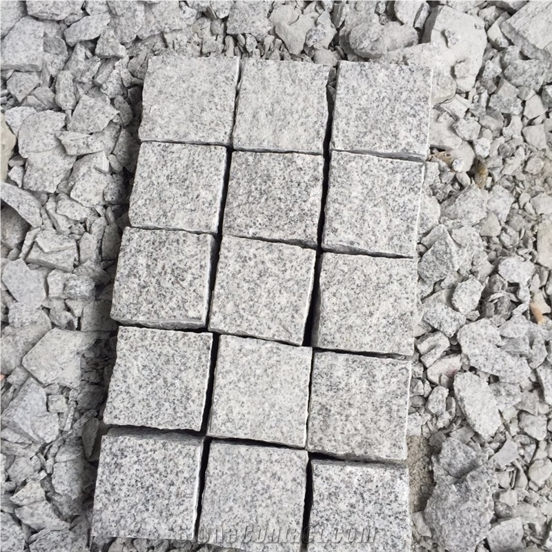 G602 Flamed Granite External Flooring Cube Stone