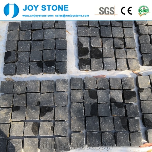 Cheap Price Split Black Basalt Cobble Stone Paver
