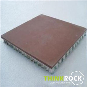 Red Sandstone with Aluminium Honeycomb Wall Panel