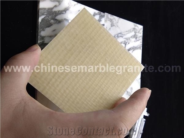 Thin Calacatta White Composite Fiberglass Panels