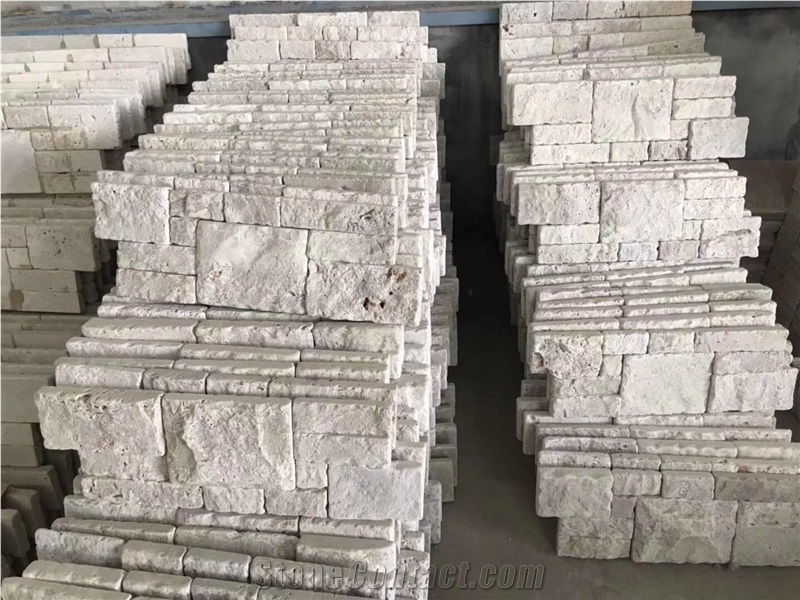 Chinese Travertine Culture Stone Wall Cladding