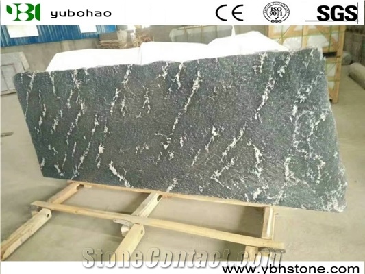 Snow Grey/Flamed Granite Slab for Wall/Floor Tile