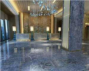 Alpine Blue Granite Slabs for Internal Flooring