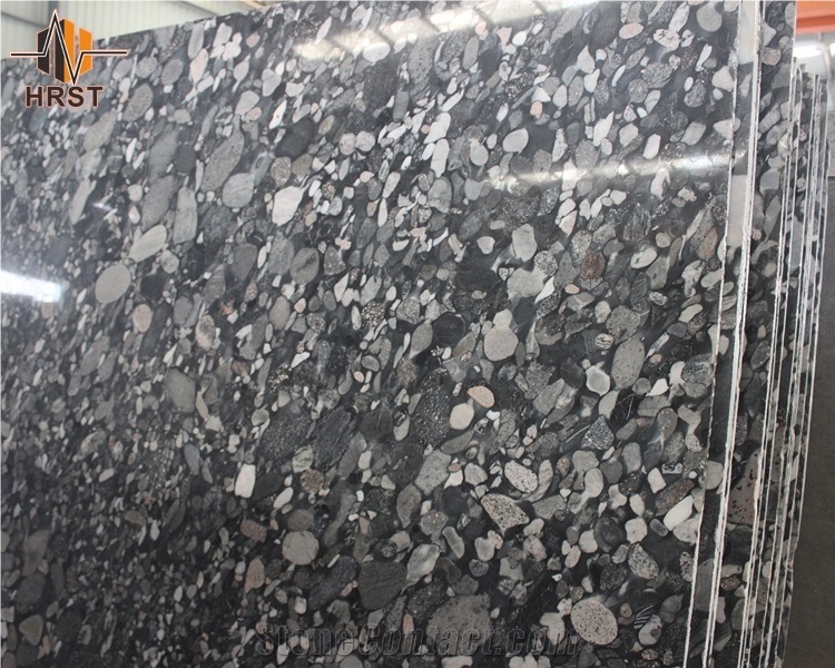 Black Mosaic Granite Kitchen Counter Top