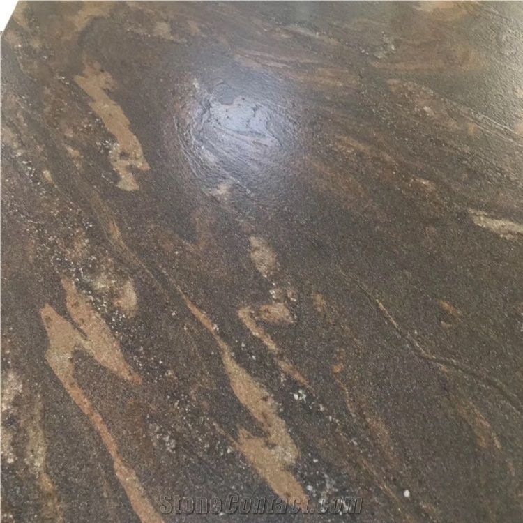 Leathered Sri Lanka Quicksand Brown Granite Slab