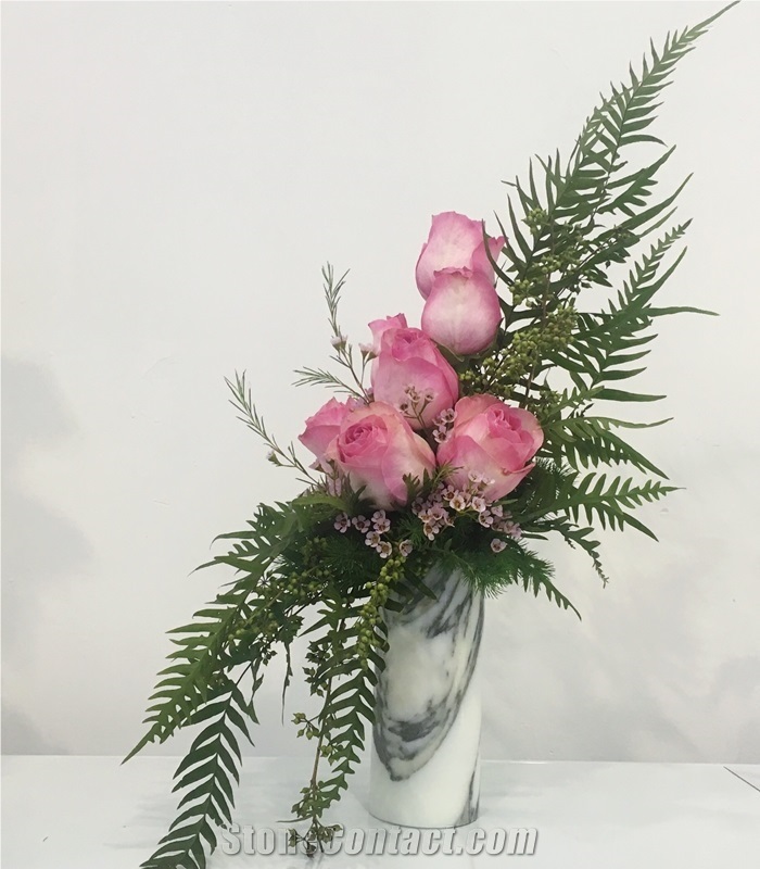 Marble Decorative Flower Vases for Table Design