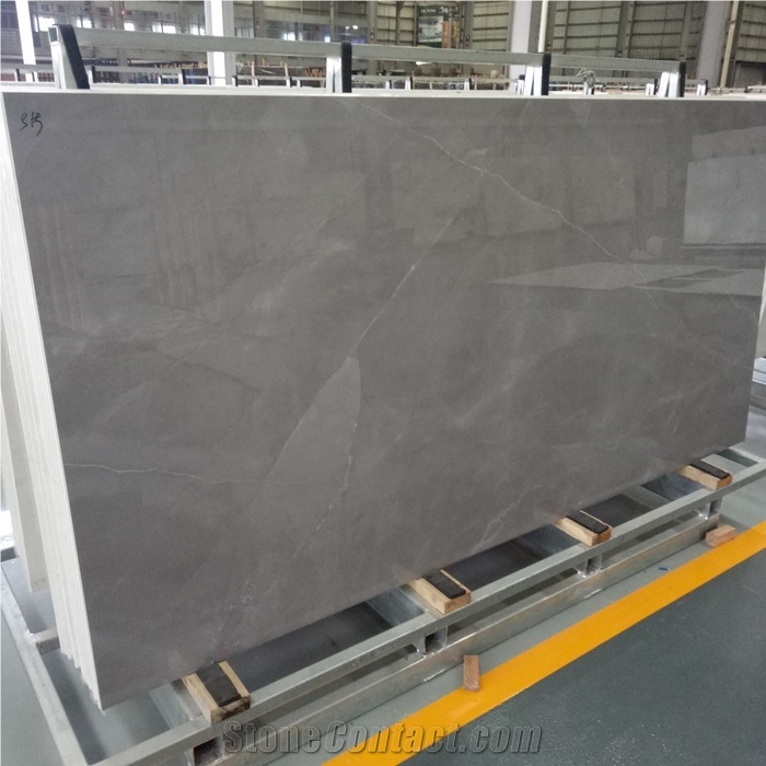New Material Pure Grey 9mm Thin Sintered Slabs