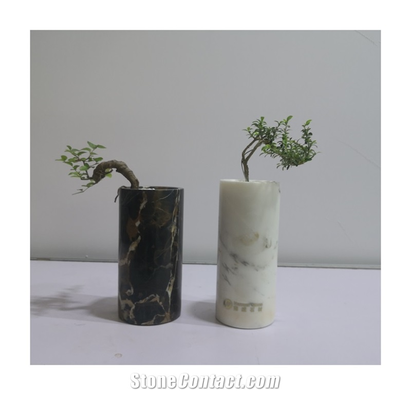 Wholesale Supplier White Marble Flower Vases