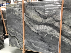 Amazon Blue Forest Green Marble Slabs,Pattern
