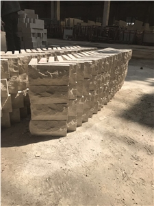 Beige Limestone Stone Split Face Wall Cladding Panel
