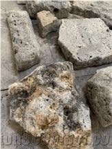 Grey Travertine Mushroom Stone