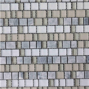 Polished Wall Mosaic Design Tile Backsplash