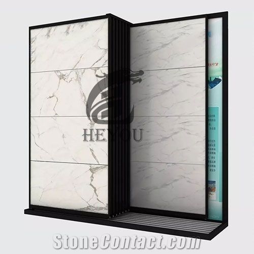 Sliding Door Tile Display Cabinet