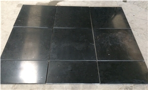 China Nero Black Limestone Flooring Tiles Price
